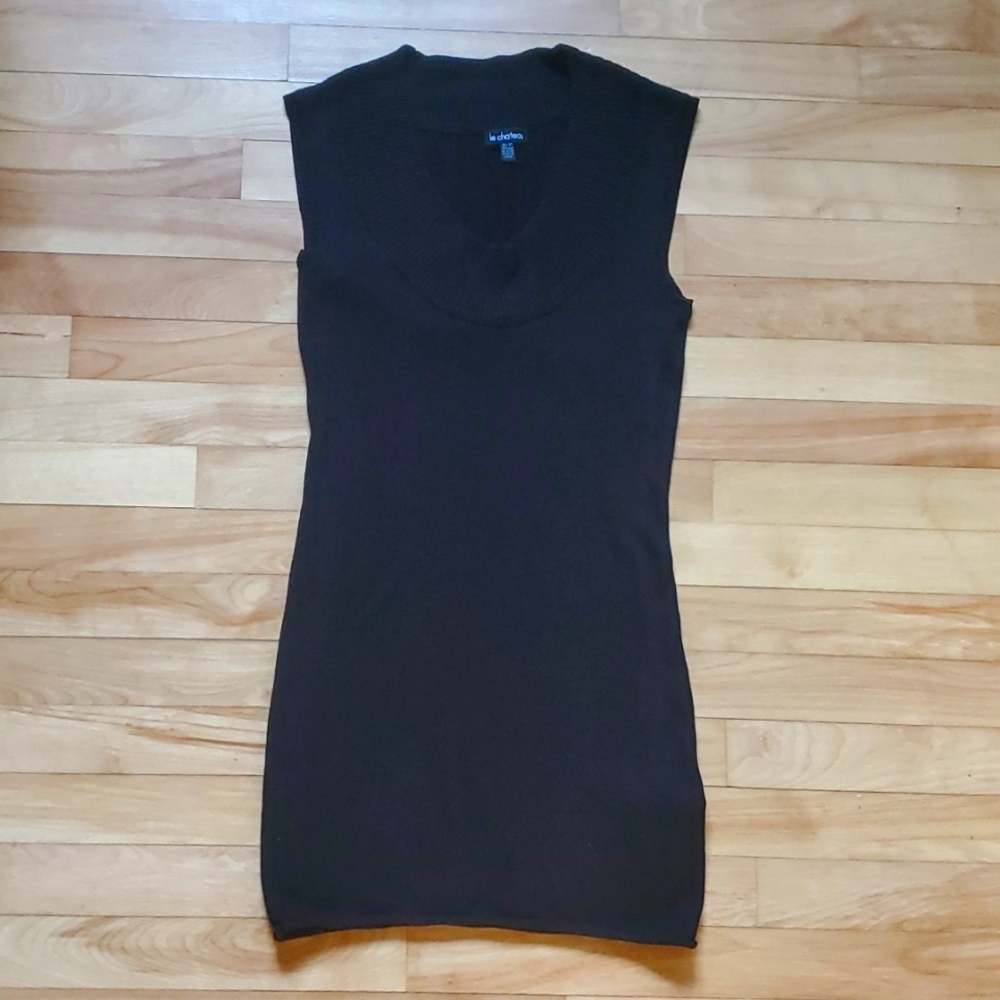 Le Chateau Sleeveless Sweater Dress